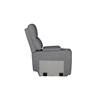 Rusto Console Sectional (with USB Charger) Charcoal Fabric